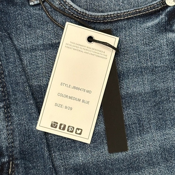 NEW Judy Blue High Rise Slim Boot Get The Boot Tummy Control Jeans Size 9/29 - Picture 6 of 16